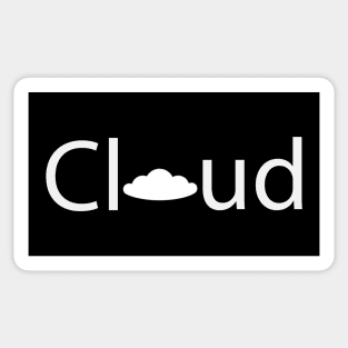 Cloud creative text design Sticker